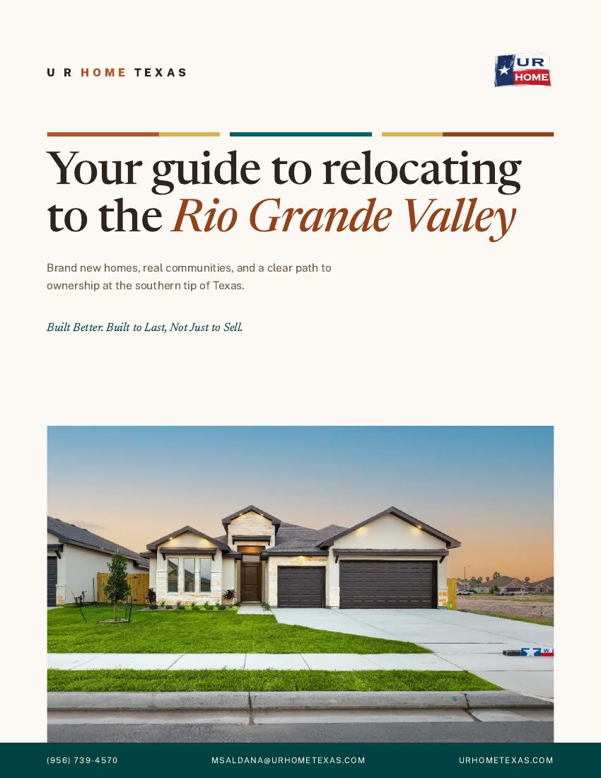 Cover of the U R HOME TEXAS RGV Relocation Guide